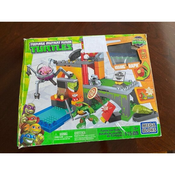 Mega Bloks Teenage Mutant Ninja Turtles Half Shell Heroes Turtle Lair Battle GUC - Picture 1 of 16